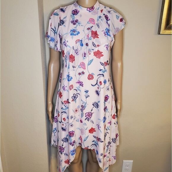 GB GIRLS asymmetrical pink floral dress - Picture 5 of 13